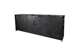 ETHER ATELIER 'Winabojo II' Graphite & Black Steel Credenza, Customizable