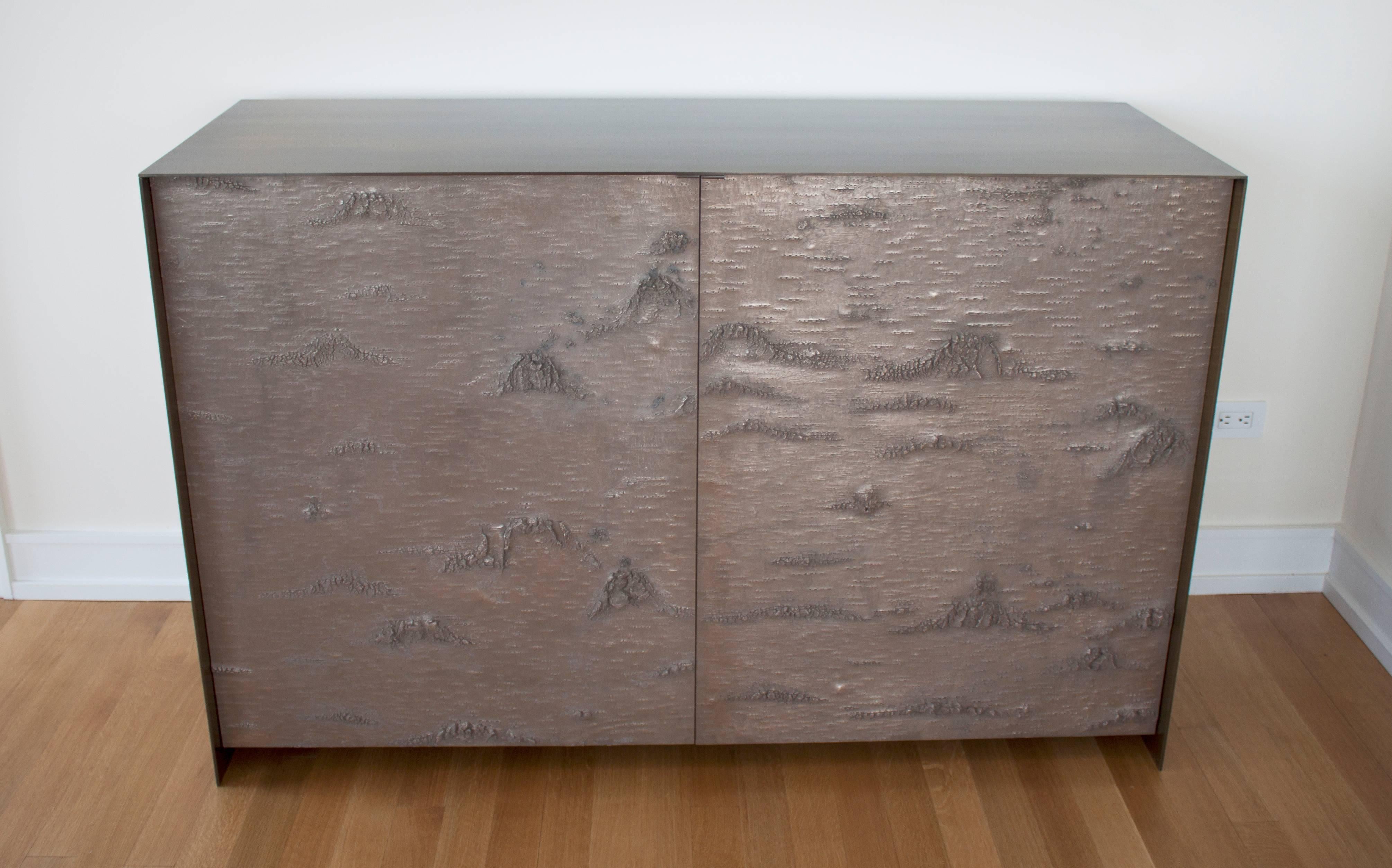 ETHER ATELIER 'Winabojo I' Bronze & Lacquer Credenza, Customizable For Sale 2