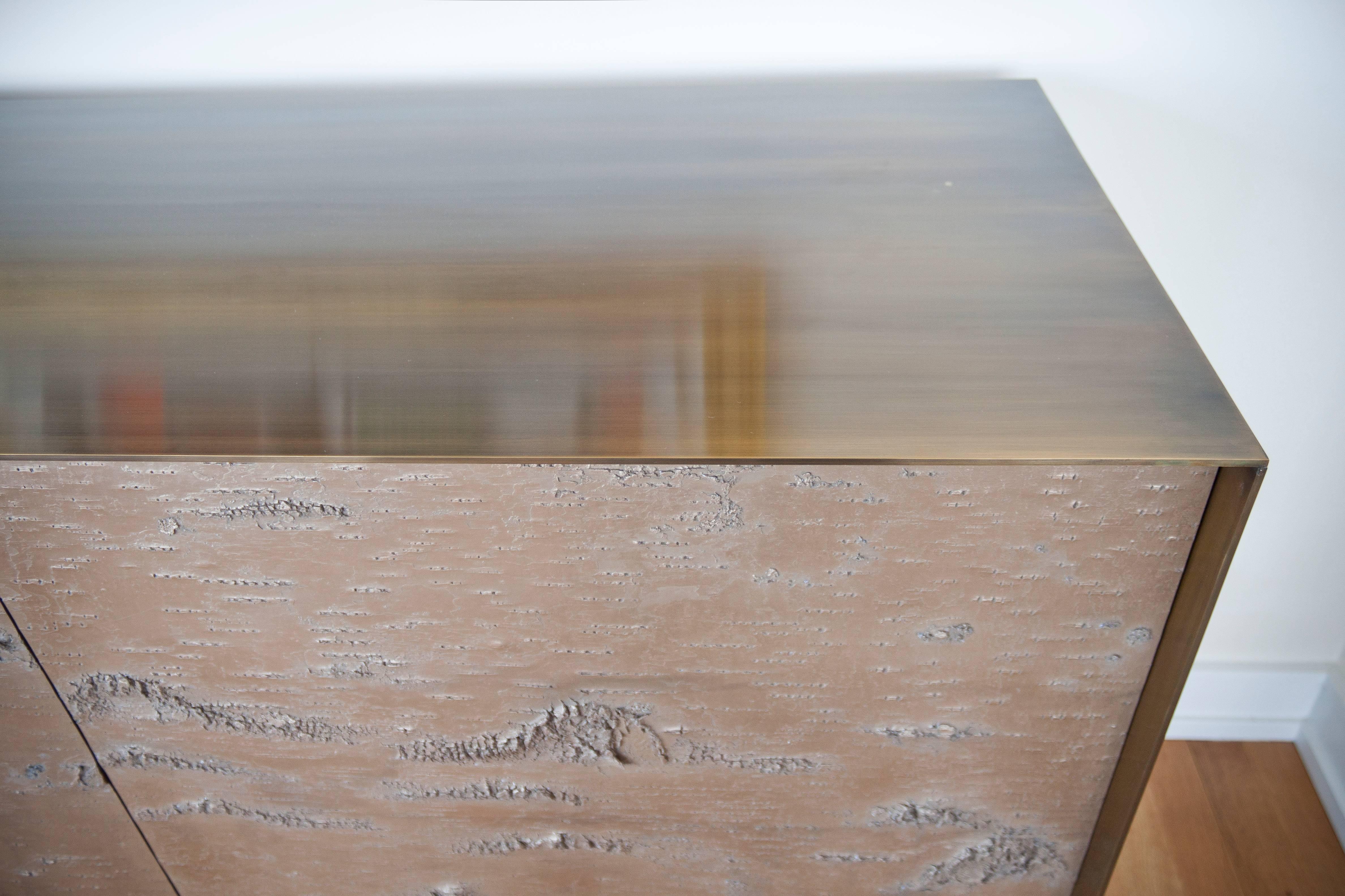 ETHER ATELIER 'Winabojo I' Bronze & Lacquer Credenza, Customizable For Sale 3