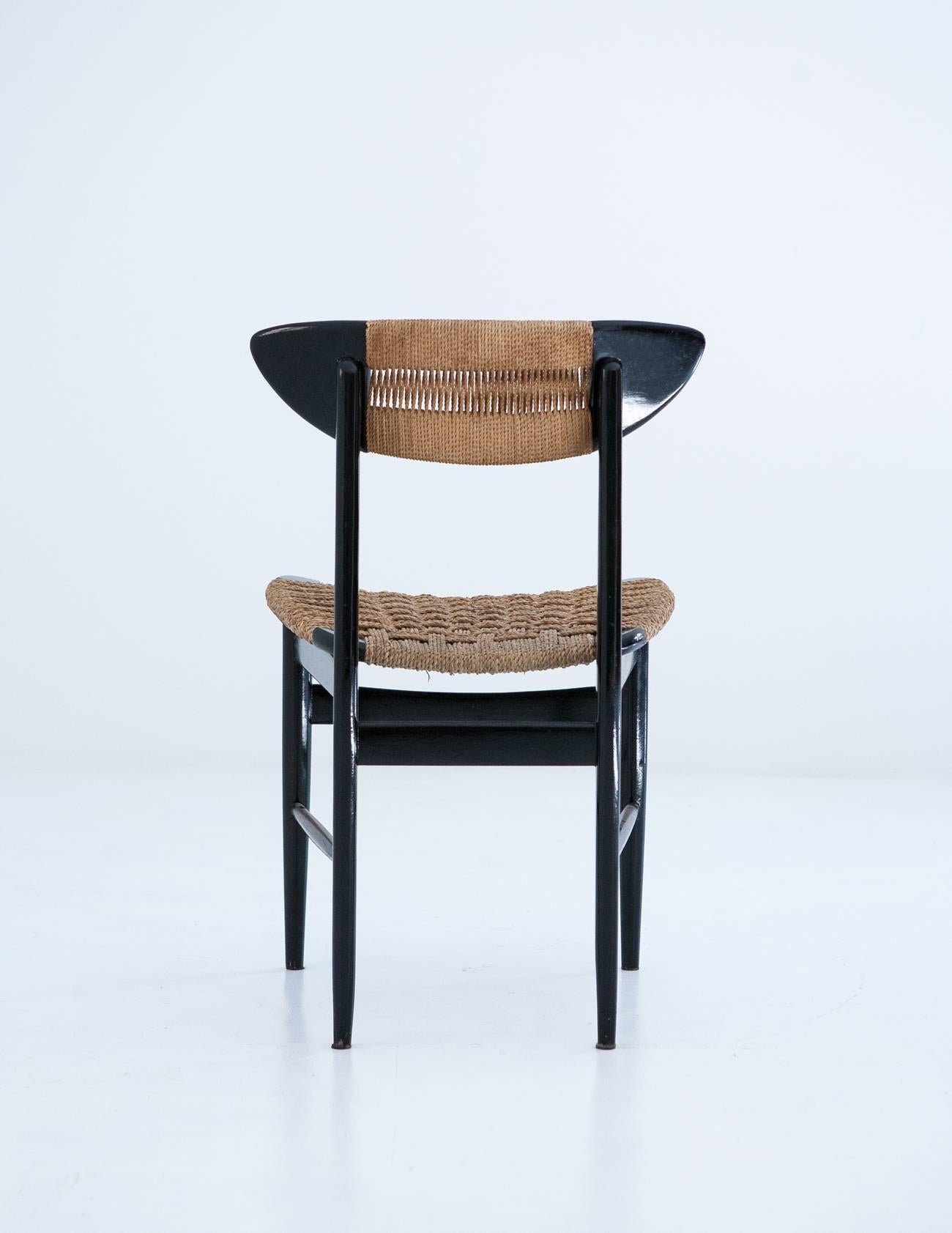 Mid-20th Century Set of Six Mid-Century Danish Chairs, 1950s