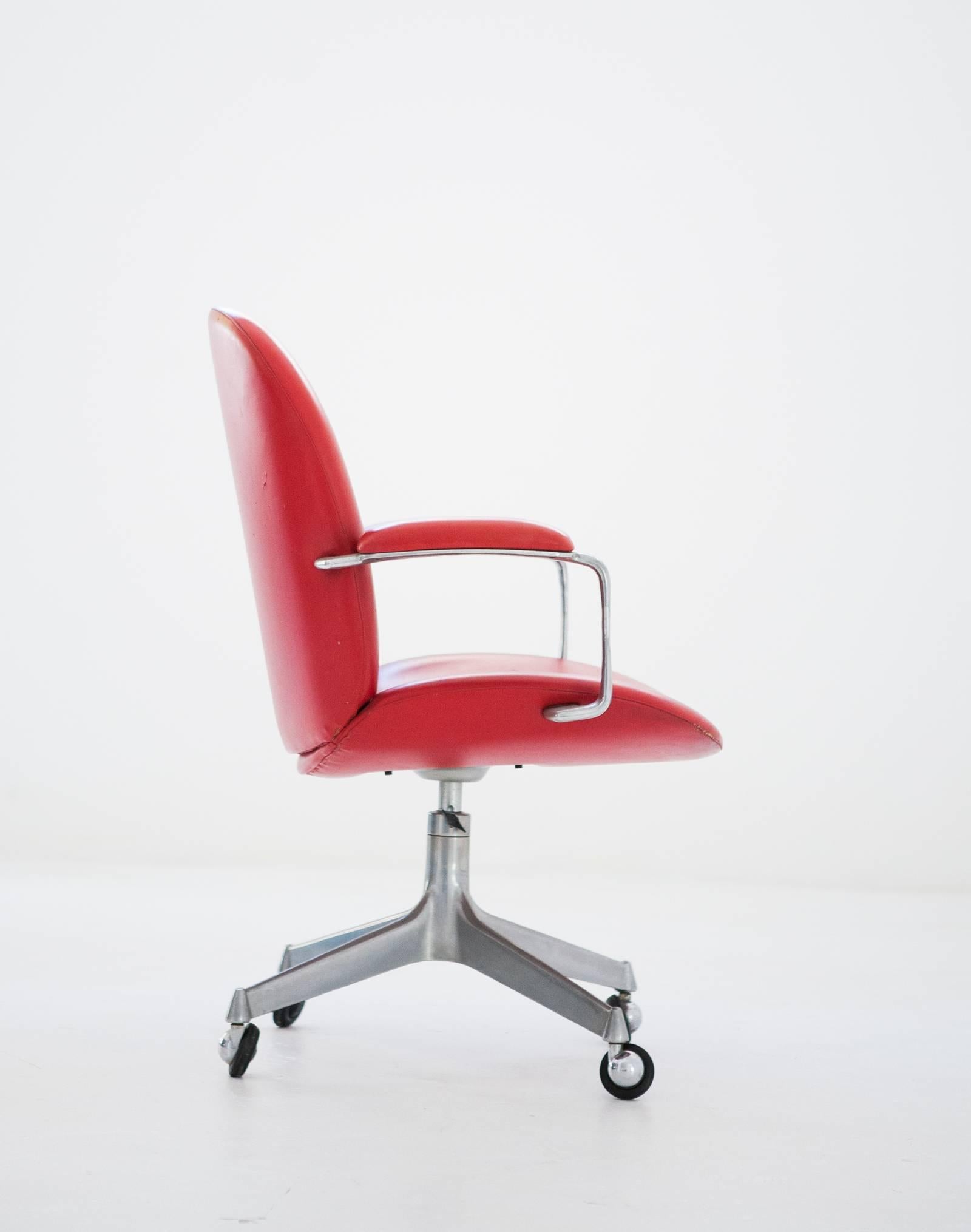 Mid-Century Modern Swivel Chair by Ico Parisi for M.I.M. Roma, 1950s