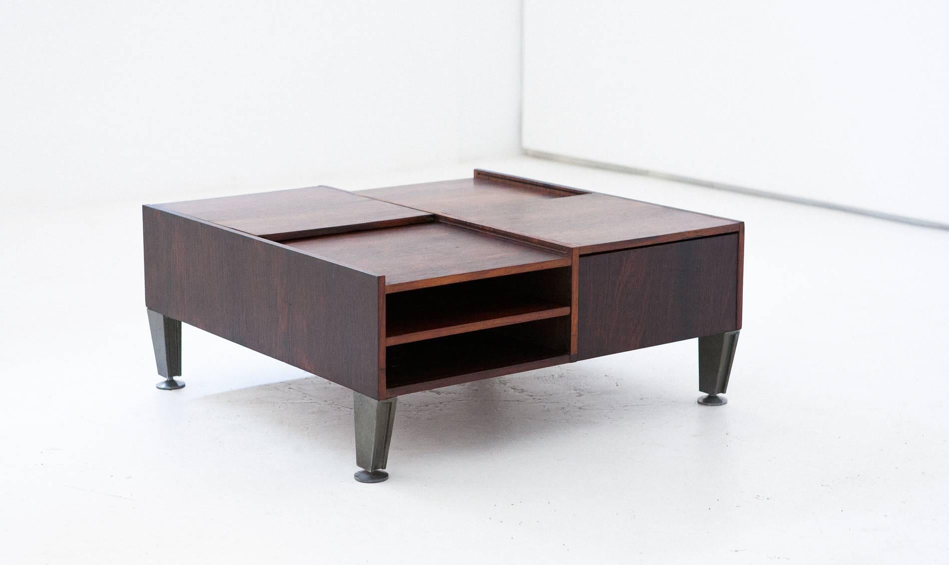 Italian Multifunctional Modern Low Table, circa 1960 In Excellent Condition In Rome, IT