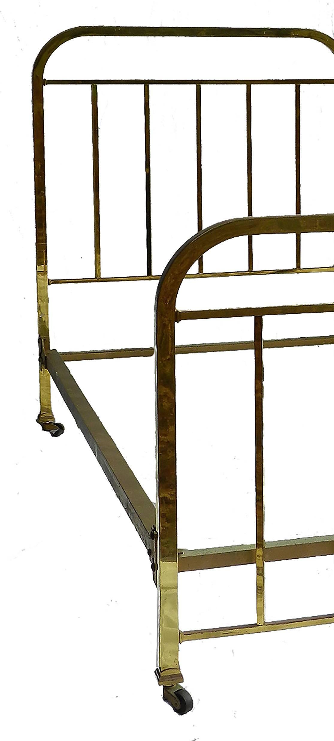 art deco metal bed frame