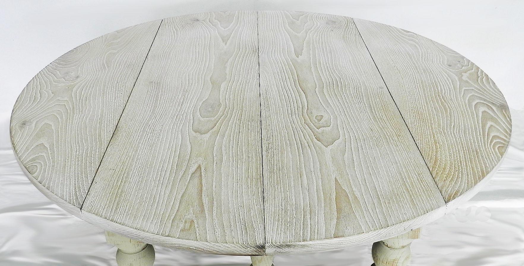 French Provincial 19th Century Drop-Leaf Extending Dining Table Seats 12 French Limed Oak For Sale