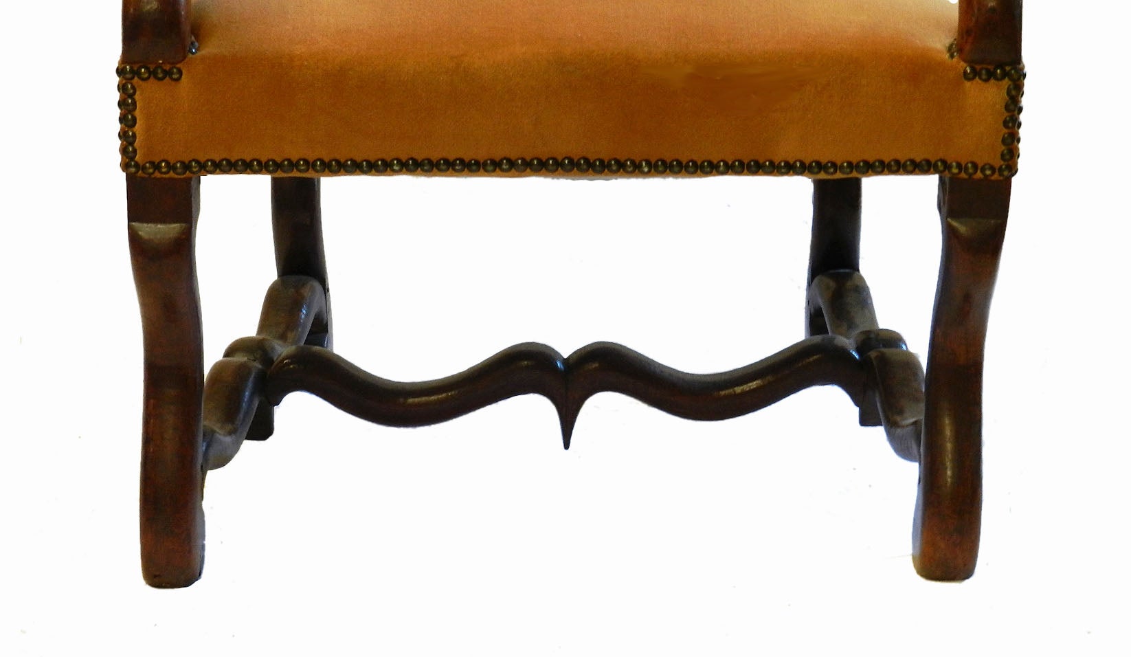 19th Century French Armchair Throne Chair Os de Mouton Louis XIII at