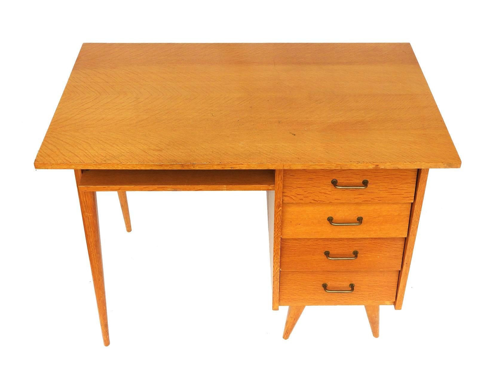 Mid-Century Desk Writing Table, French, circa 1960 In Good Condition In Mimizan, FR