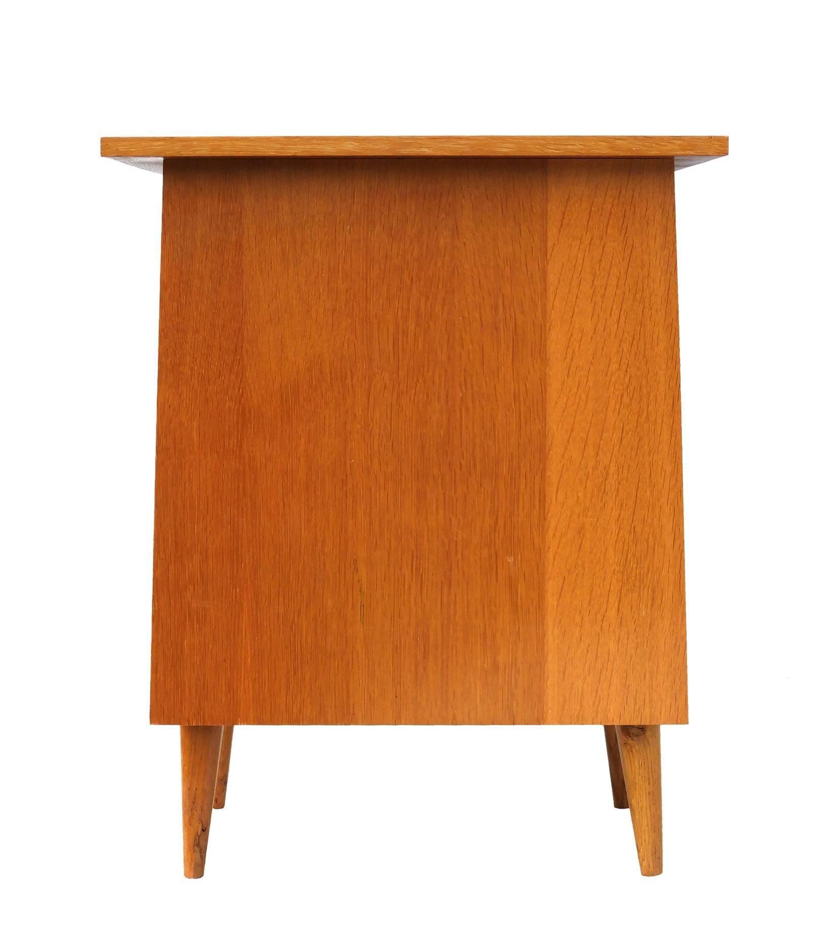 Wood Mid-Century Desk Writing Table, French, circa 1960
