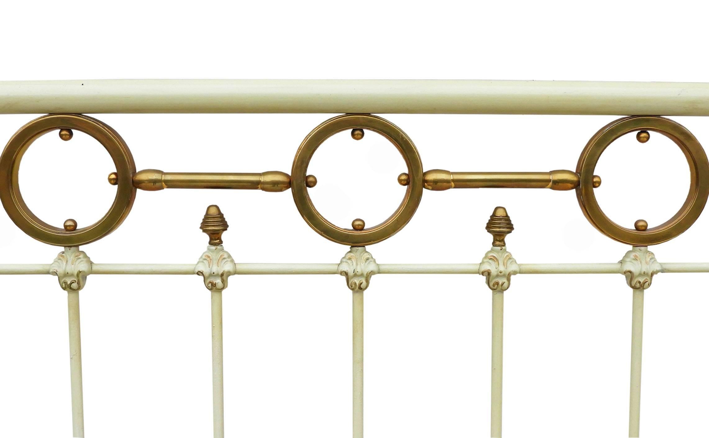 antique french iron bed