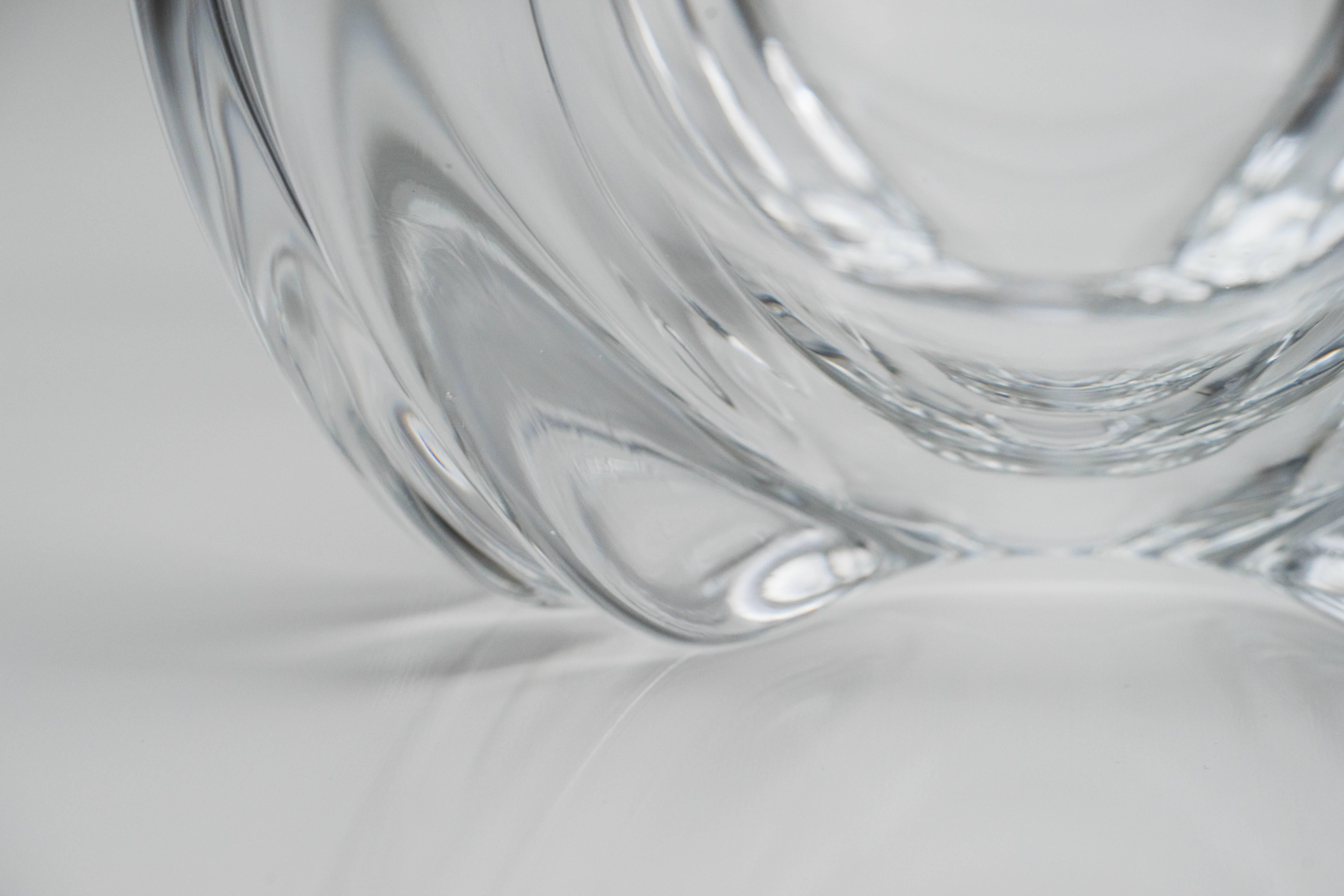 Alfredo Barbini for Oggetti Mod. 73 Clear Blown Glass Bowl, circa 1970 For Sale 2