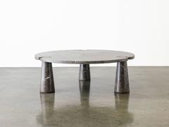 Angelo Mangiarotti for Skipper Grigio Mondragone Marble "Eros" Low Table, 1971