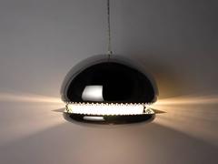 Chrome Silver "Nictea" Hanging Lamp by Afra & Tobia Scarpa for Flos, 1962