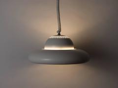 White Enameled "Fior di Loto" Pendant by Afra & Tobia Scarpa for Flos, 1962
