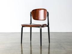 Rosewood and Black Lacquered "S83" Side Chair by Eugenio Gerli for Tecno, 1962