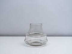 "Marco" Light Grey Blown Glass Vase by Sergio Asti for Salviati, 1961