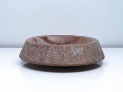 Large "Plata" Red Bilbao Limestone Centerpiece, G. Cacciatori for Up & Up, 1970s