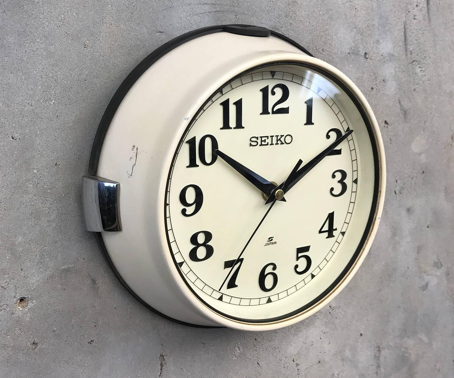 vintage seiko wall clock