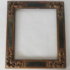 18th Century Polychrome Wood Frame