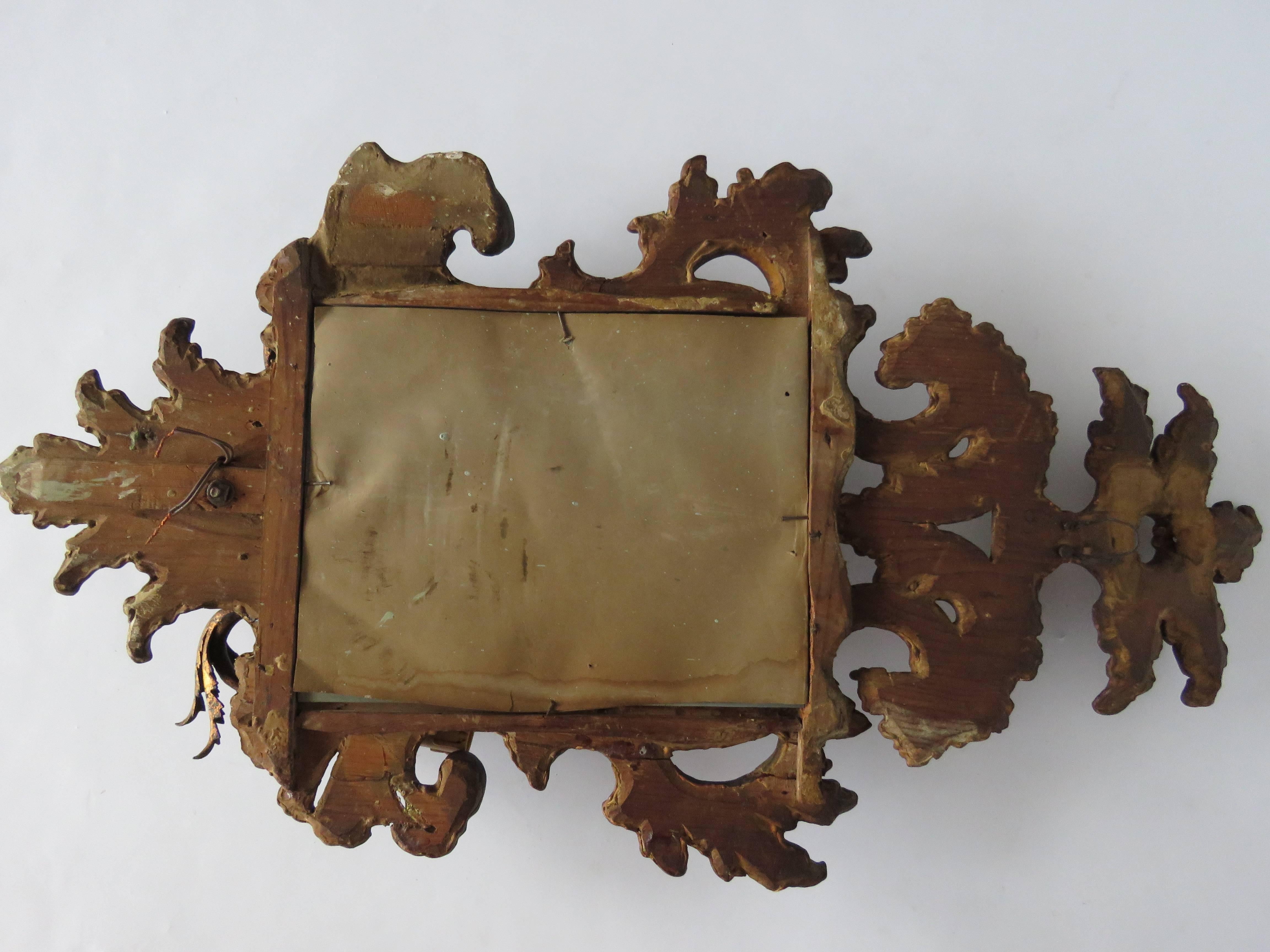 19th Century Pair Giltwood Girandole Mirrors For Sale 1