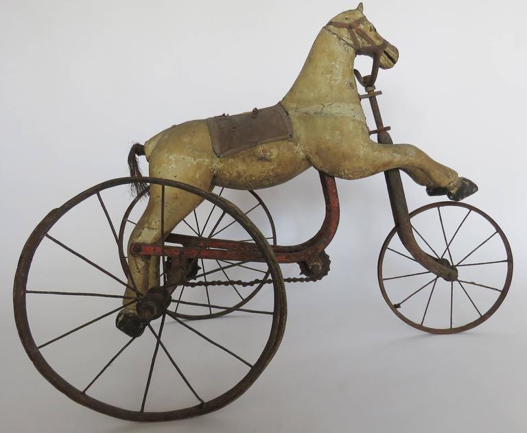 Wooden Horse Tricycle For Sale at 1stDibs