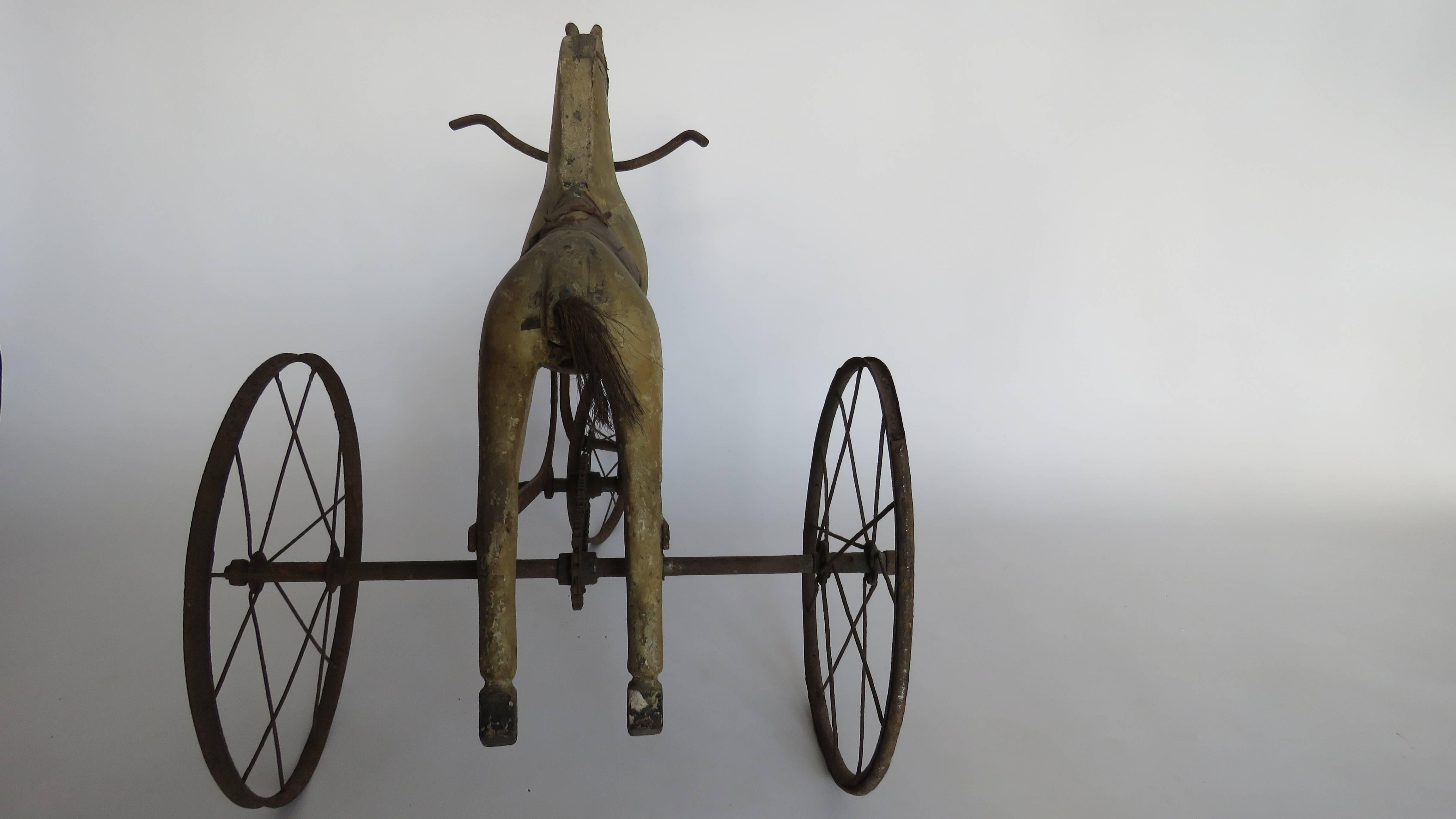 Wooden Horse Tricycle For Sale 2