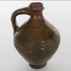 19th Century Glazed Wine Pitcher