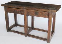 17th Century Walnut Console Table