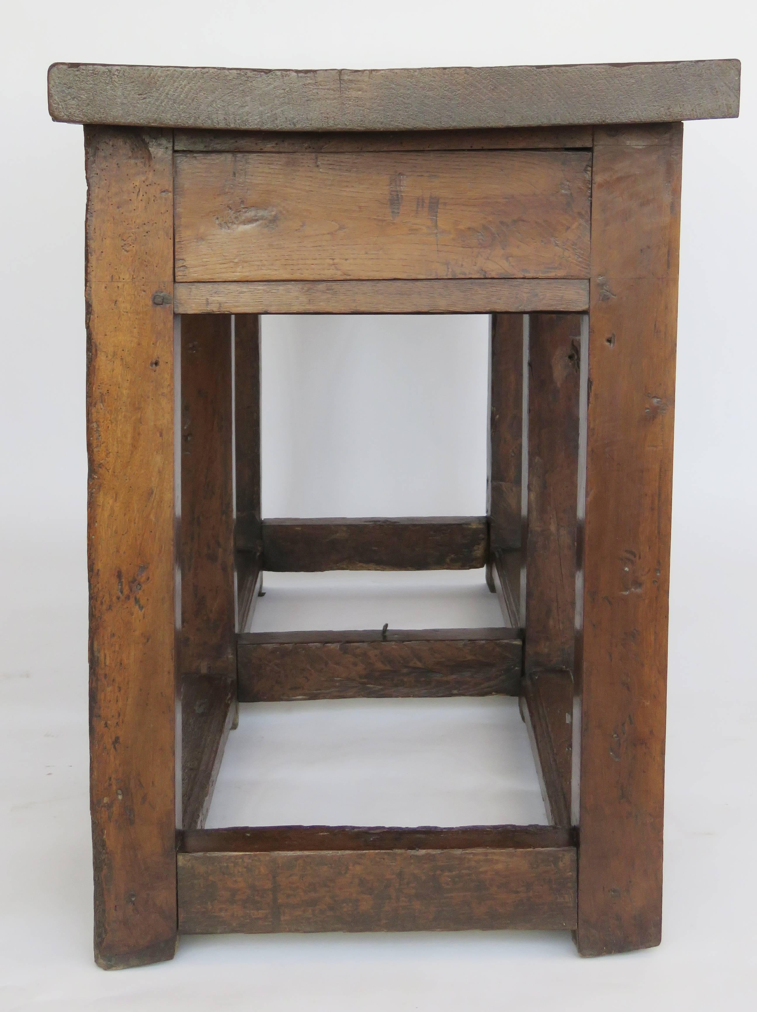 Wood 17th Century Walnut Console Table For Sale