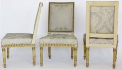 Set of Three Giltwood Louis XVI Style Chairs
