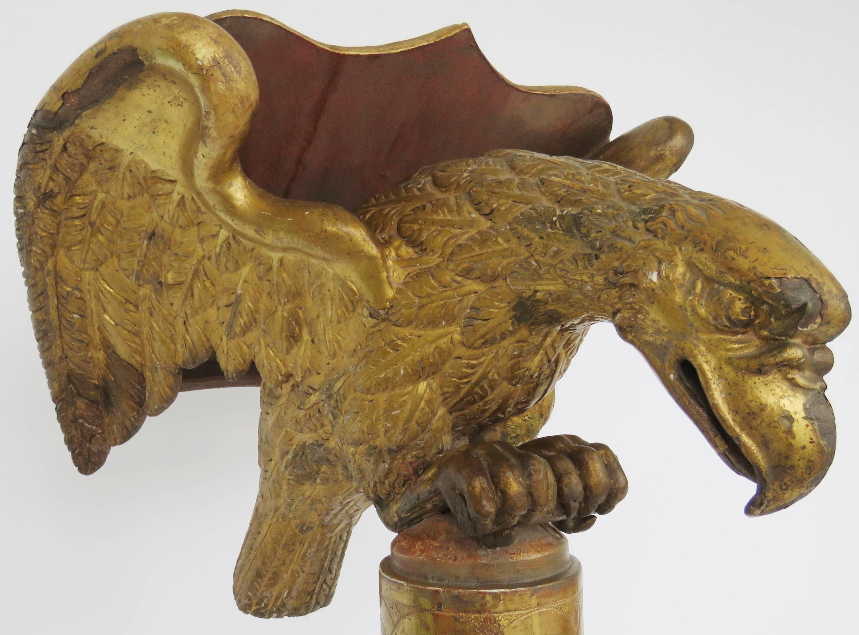 19th Century Gilt Carved Eagle Lectern For Sale 1