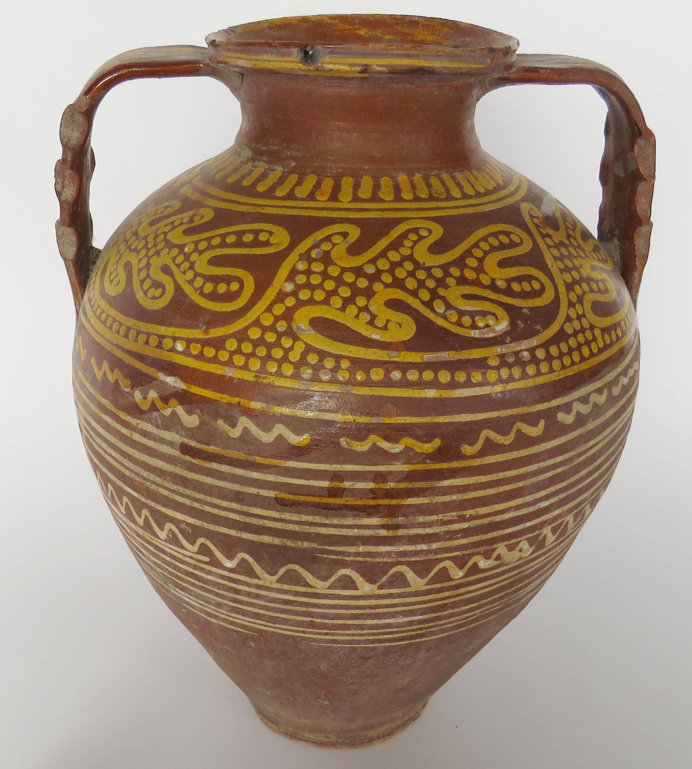 Terracotta 19th Century Collection Terracota Pots and Barrel Jar For Sale