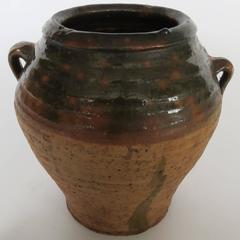19th Century Glazed Terracotta Pot