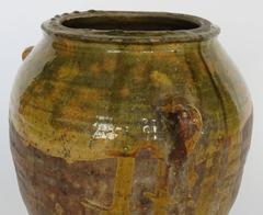 19th Century Glazed Honey Terracotta Pot
