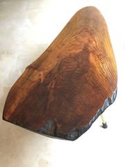 Authentic Vintage Carl Auböck Walnut Tree Trunk Table Vienna, 1950s