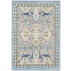 '17th Century Classic_Polonaise No. 02' Hand-Knotted Wool and Silk Rug 10