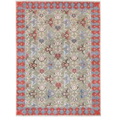 '17th Century Classic_Polonaise No. 05' Hand-knotted Silk and Wool Rug 4