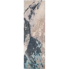 
Trilogy No. 03_Cobalt
 Hand-Knotted Tibetan Modern Abstract Rug Wool 
Silk