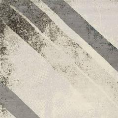 'Chevron Natural Teal', Hand-Knotted Tibetan Modern Geometric Rug Wool & Silk