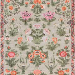 '17th Century Classic_Mughal No. 01' Jaipur Persian Knot Vintage Rug Wool Silk