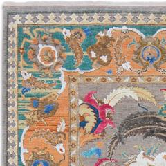 '17th Century Classic_Polonaise Original' Jaipur Persian Knot Vintage Wool Silk