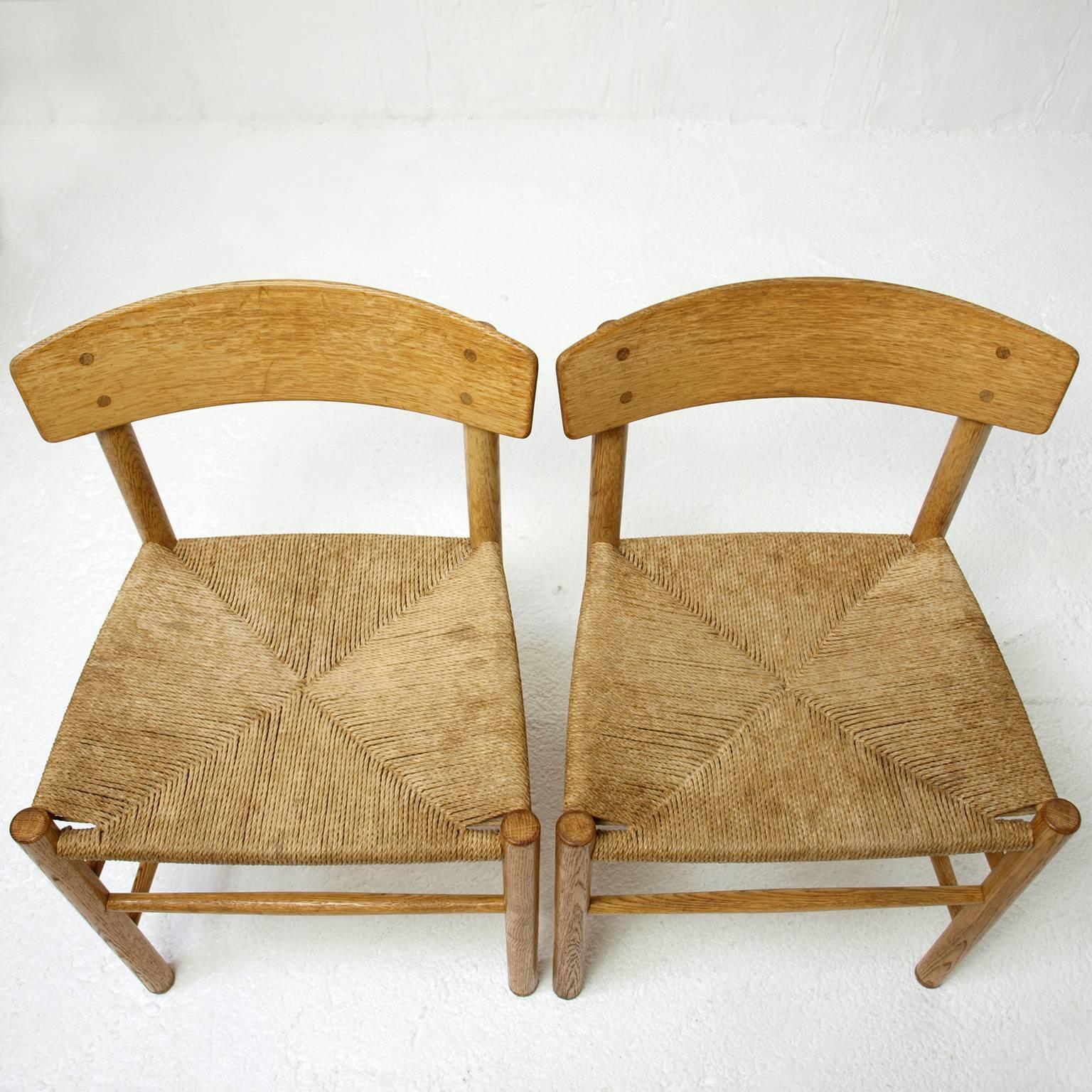 Danish Six Børge Mogensen J39 Chairs in Oak for FDB, Denmark