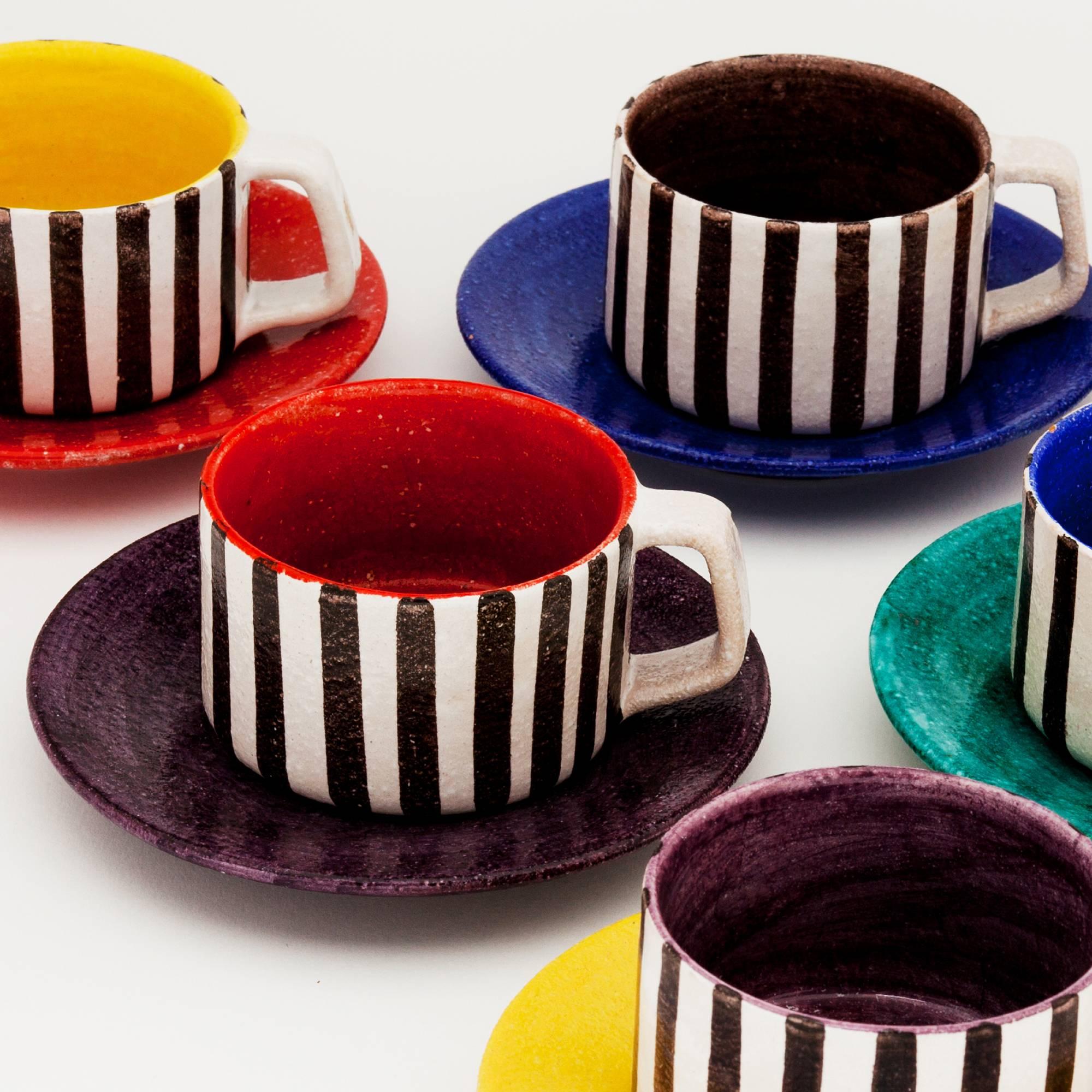 Ceramic Tea or Coffee Set for De Bijenkorf 1960s 3