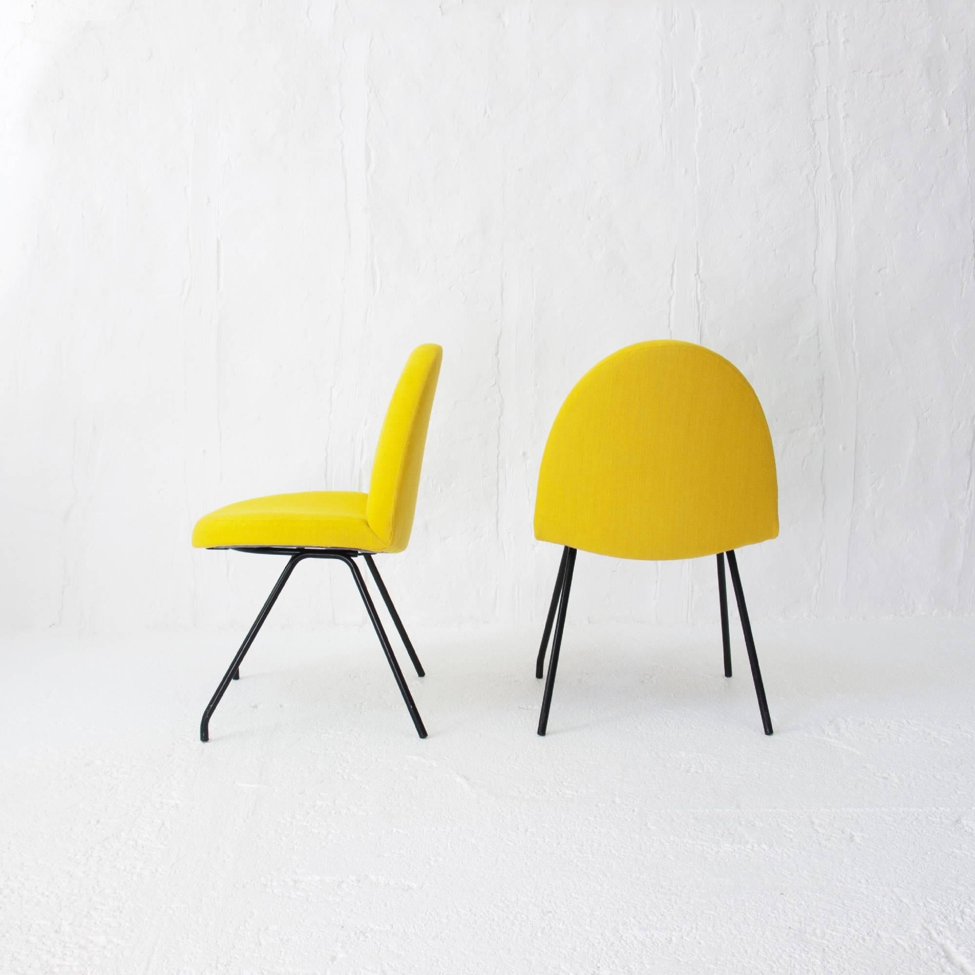 French Joseph-André Motte Pair of Chairs 771 for Steiner