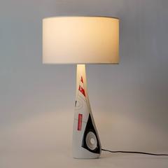 Midcentury Ceramic Large Table Lamps by Peter Orlando, 1950s