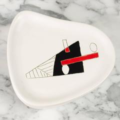 Set of Six Ceramic Plates by Denise and Peter Orlando, 1950