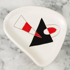Set of Six Ceramic Little Plates by Denise and Peter Orlando, 1950s