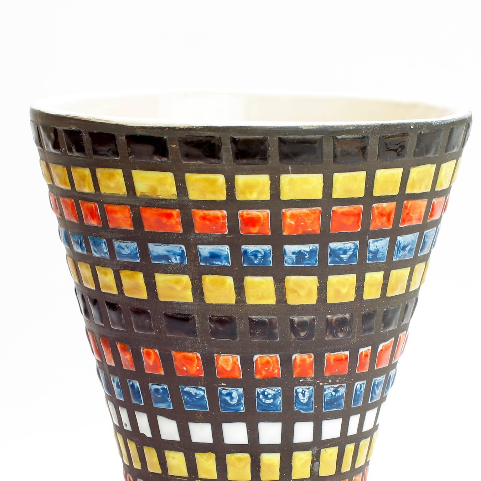 Vase Diabolo Roger Capron Vallauris:: France:: années 1950 1