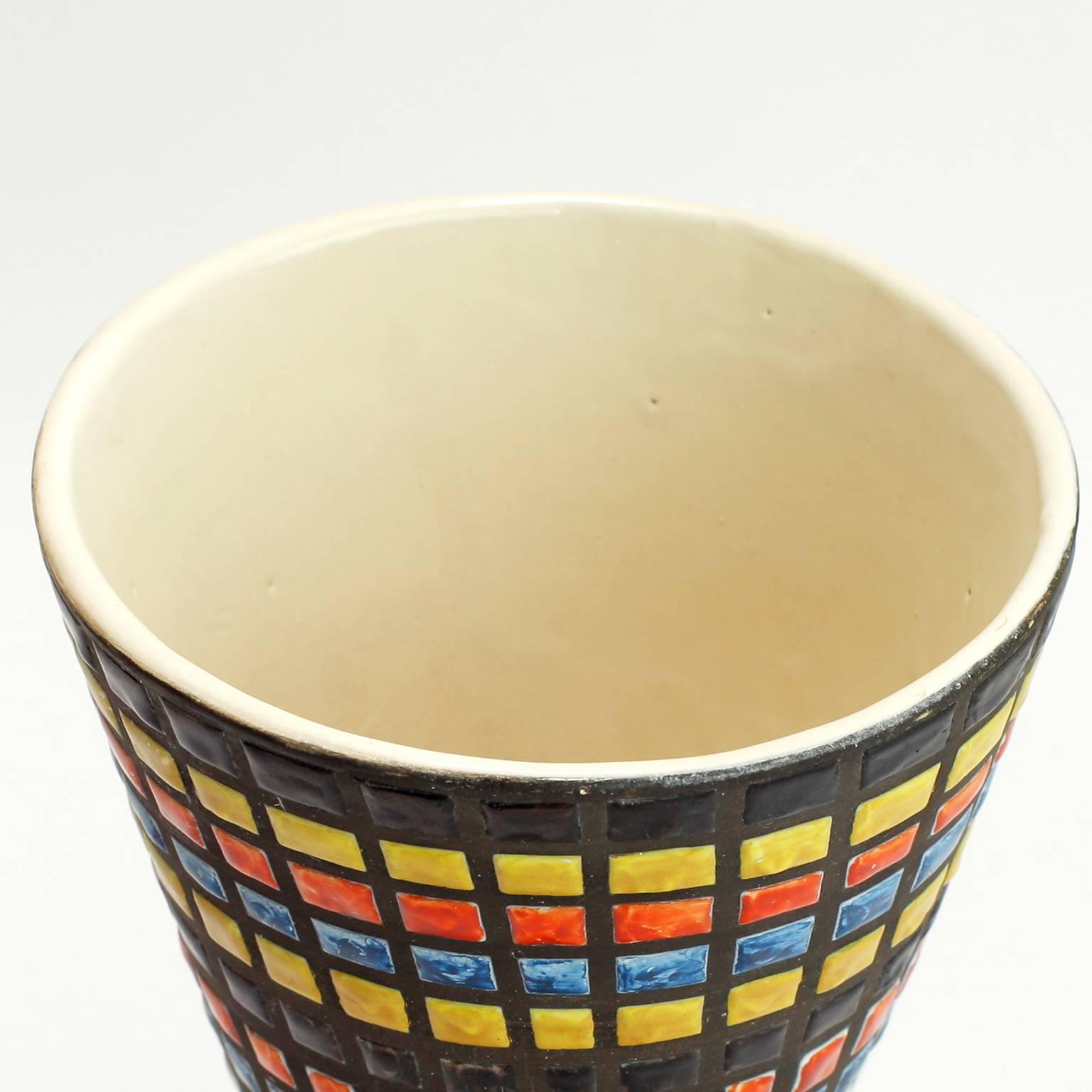 Vase Diabolo Roger Capron Vallauris:: France:: années 1950 2