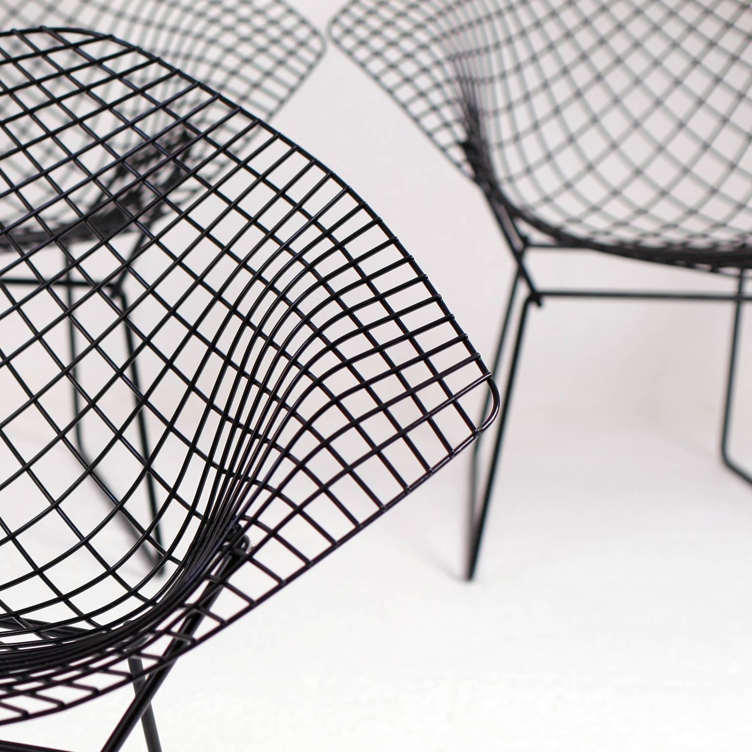 Set of Four Diamond Chairs by Harry Bertoia for Knoll 2