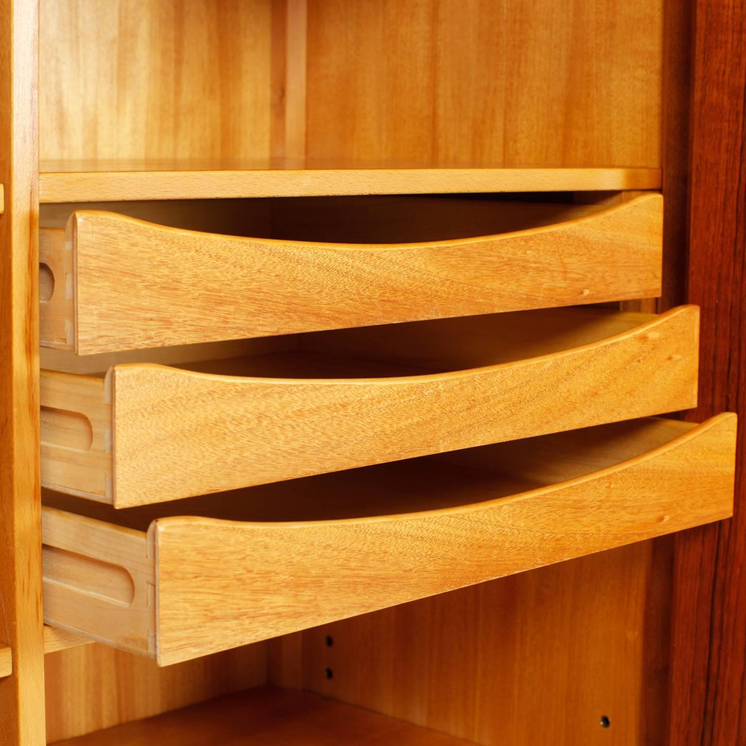Veneer Yngve Ekström Bangkok Cabinet for Westbergs Möbler sweden 1950s