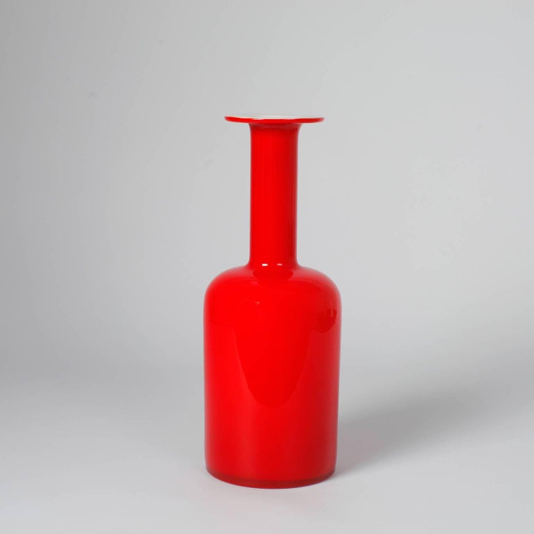 Danish Vase by Otto Brauer for Holmegaard, Denmark, 1960s In Excellent Condition For Sale In Saint  Ouen, FR